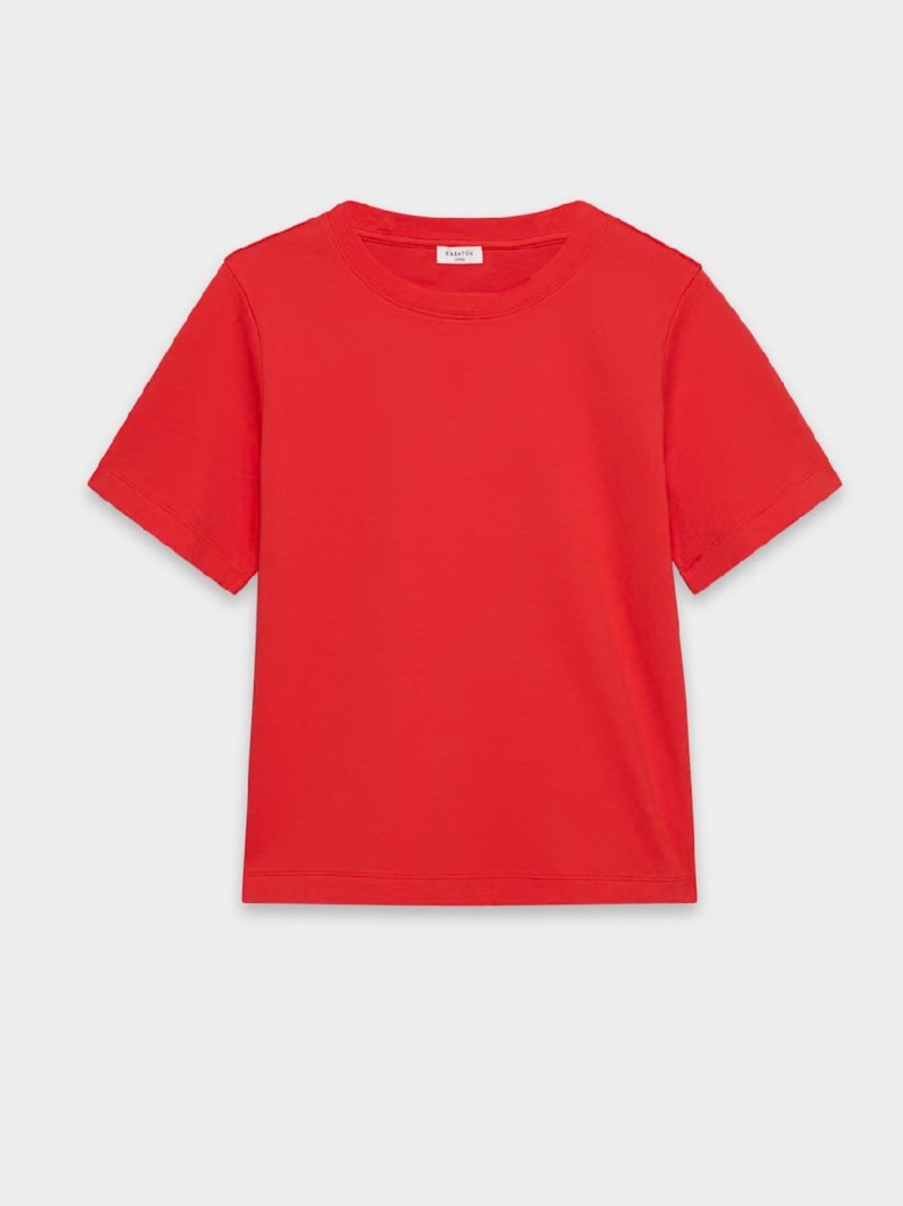 Babaton InterLock Cotton Function T-Shirt in poppy red